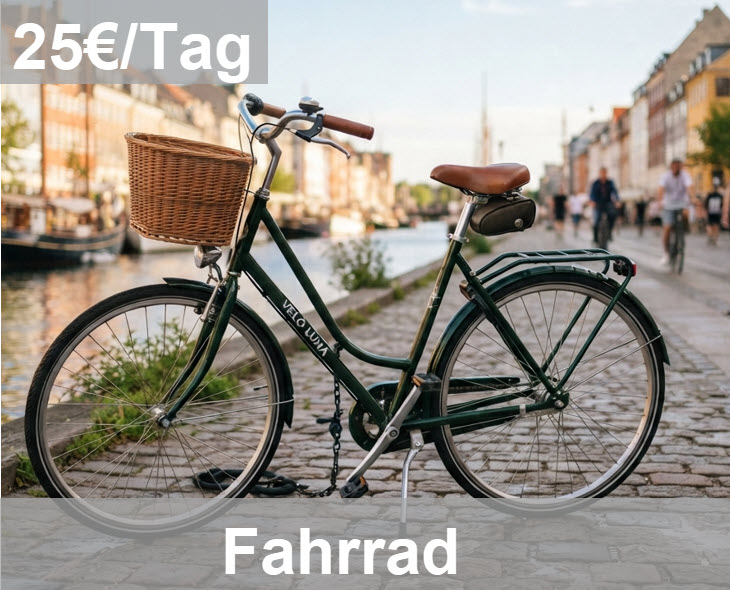 Fahrrad mieten — 25 € pro Tag