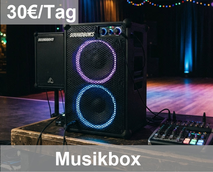 Musikbox mieten — 30 € pro Tag